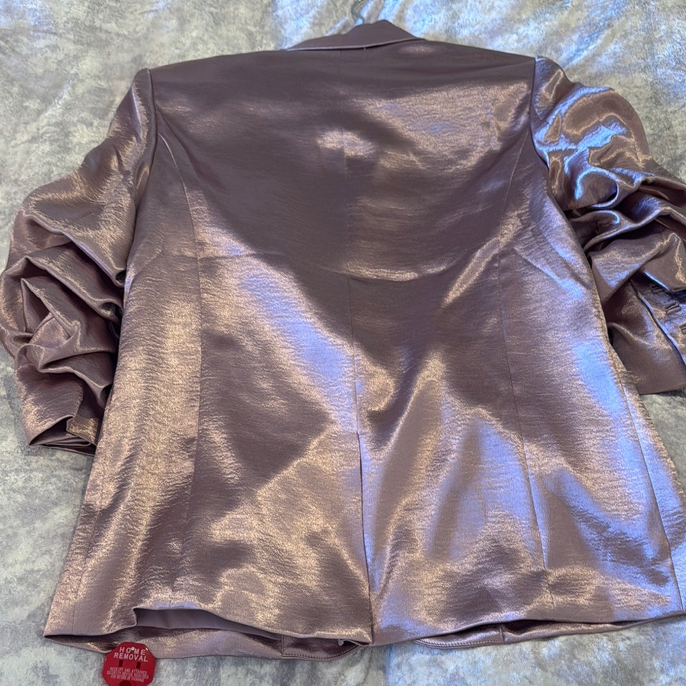 Cinq a Sept jacket Shiny pink Metallic Blazer - Picture 6 of 6